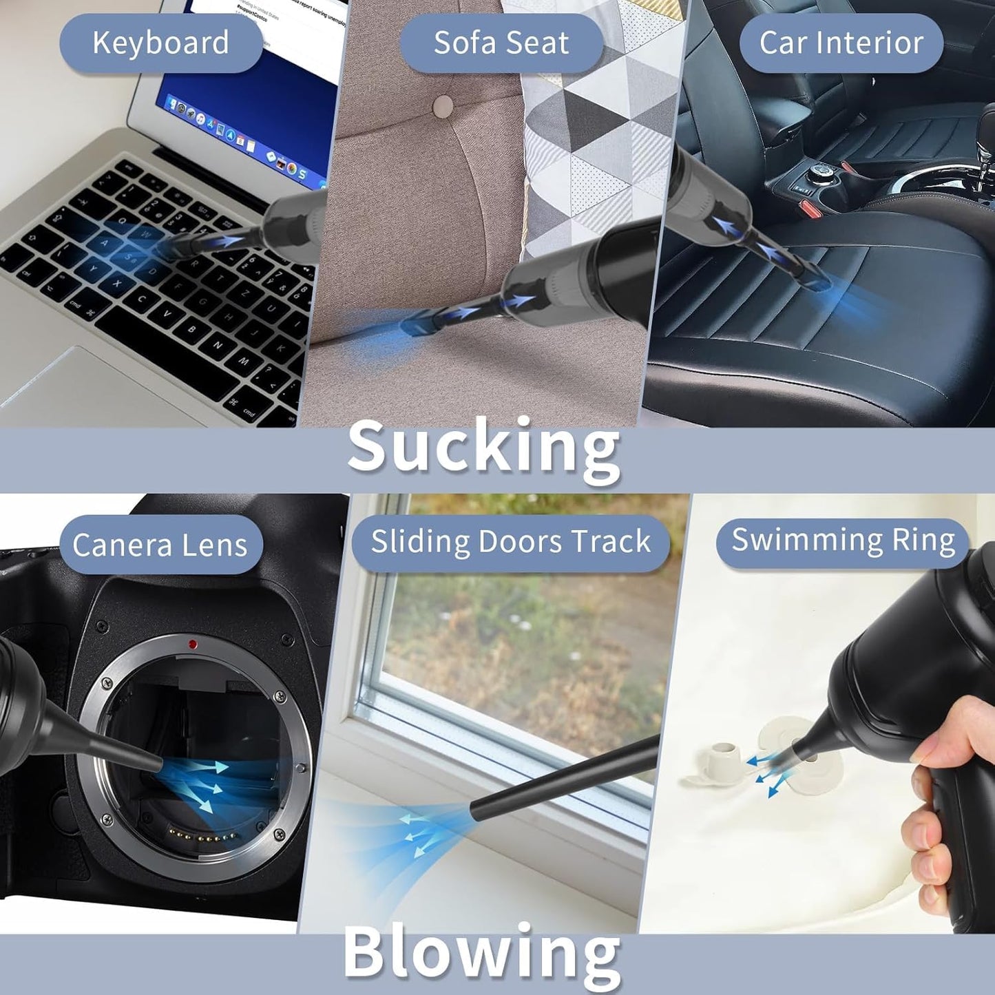 Vacuum Suction Cleaner- Portable Air Duster Wireless